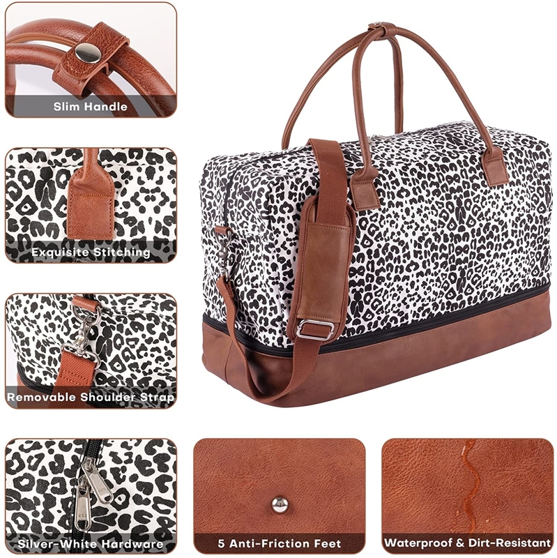 Gym Yoga Duffel Bag With Luggage Sleeve Shoes Workout Fitness 18.9x9.8 X10.2