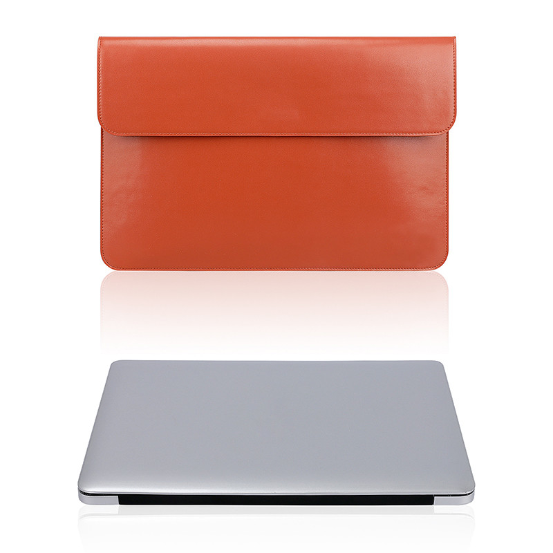 Women'S Business Laptop Bags For Macbook Pro 13 13.3 Inch Computer Sleeve Leather Envelope Flap