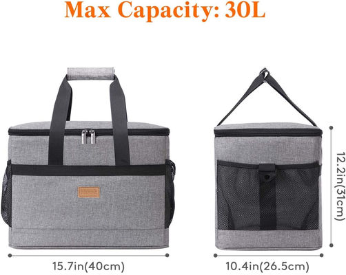 30 50 60 Can Insulated Collapsible Cooler Bag Tote Lunch Soft 40x27x31cm
