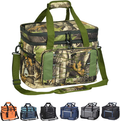 2 Double Layer Insulated Collapsible Lunch Bag 60 Can Large 15x10x14"