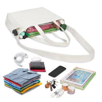 Foldable Grocery Canvas Reusable Shopping Bag Totes Long Handle 4.4x6.7x11"