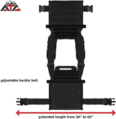 Xxl Airsoft Tactical Vest With Gun Holster Pistol Small Black 10 InchX12inch