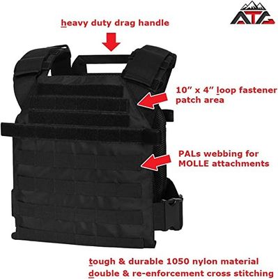 Xxl Airsoft Tactical Vest With Gun Holster Pistol Small Black 10 InchX12inch