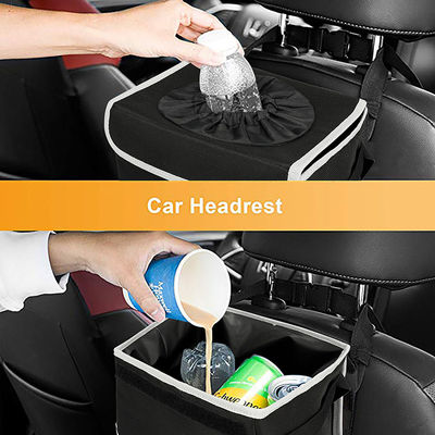 Toiletry Car Organizer Bag Hanging Internal Waterproof Car Trash Can Bag 8X7X10"