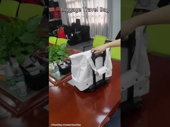 White Leather Custom Travel Bag